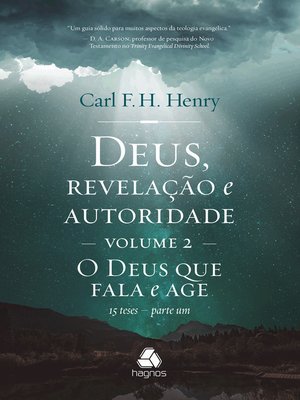 cover image of Deus, revelação e autoridade--Volume 2